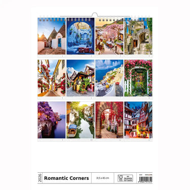 Romantic Alleys Calendar A3+ 2026+